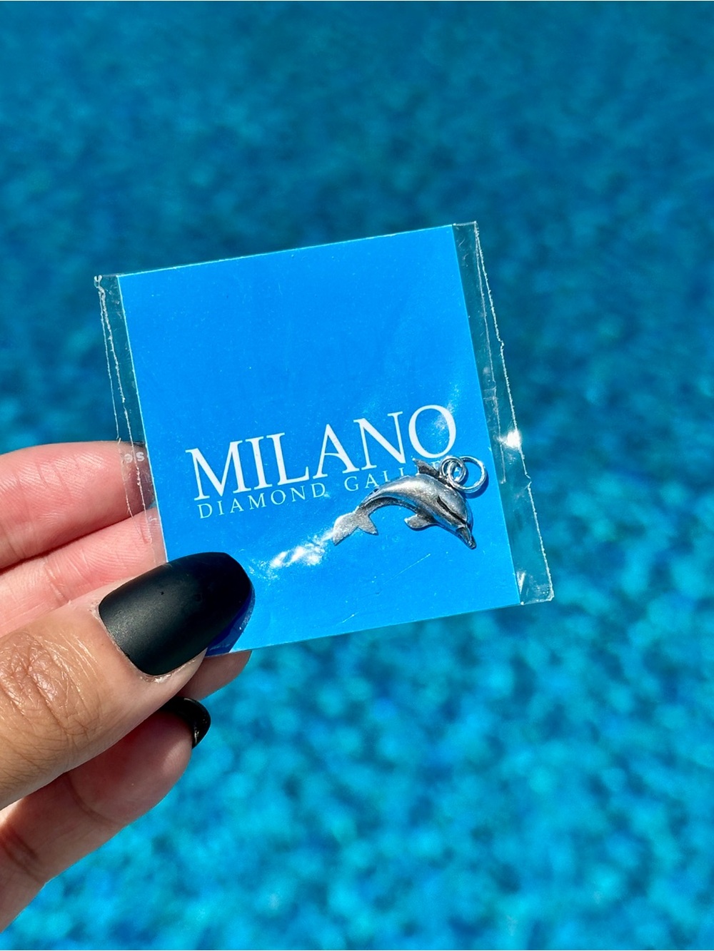 MILANO Silver Dolphin Charm